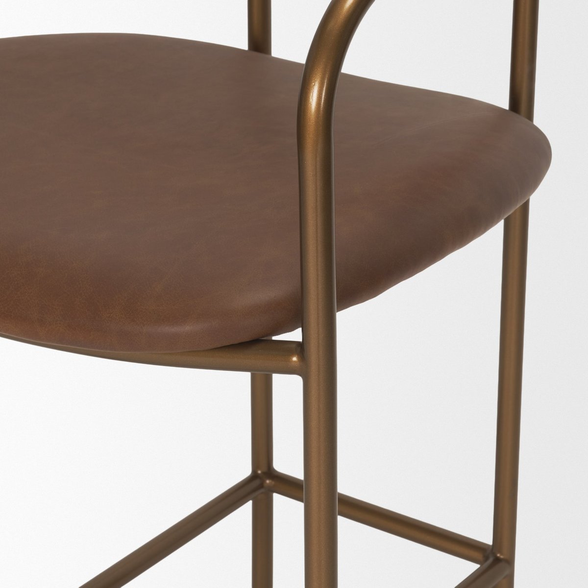 Mercana Parker Leather Seat Counter Stool 2PC