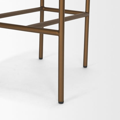 Mercana Parker Leather Seat Counter Stool 2PC