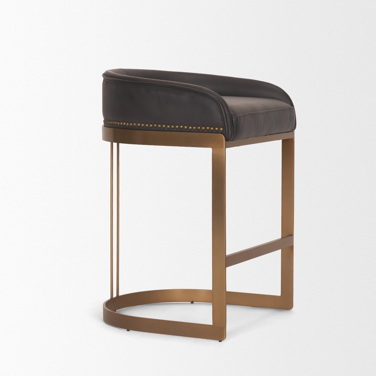Mercana Hollyfield Leather Seat Counter Stool