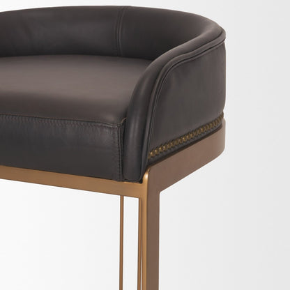 Mercana Hollyfield Leather Seat Counter Stool