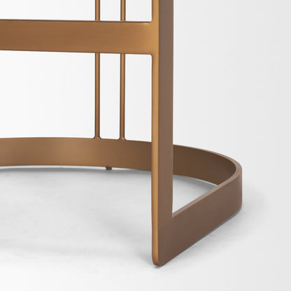 Mercana Hollyfield Leather Seat Counter Stool