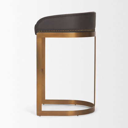 Mercana Hollyfield Leather Seat Barstool