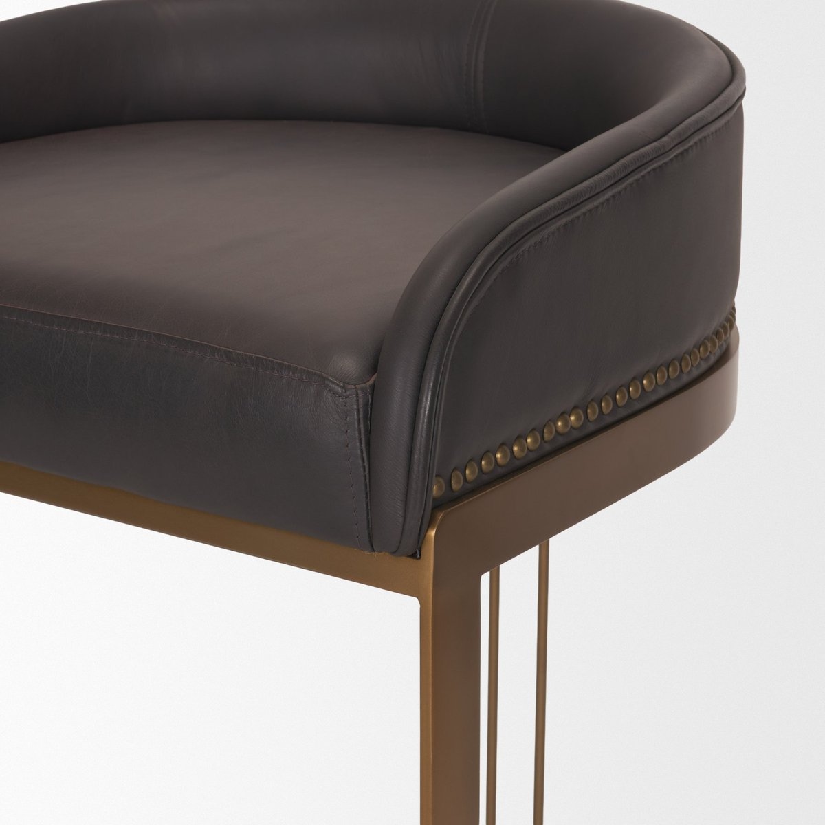 Mercana Hollyfield Leather Seat Barstool