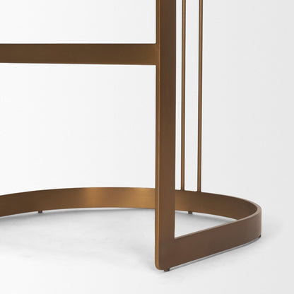 Mercana Hollyfield Leather Seat Barstool