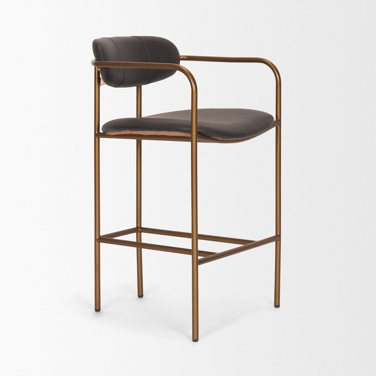 Mercana Parker Leather Seat Counter Stool 2PC