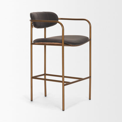 Mercana Parker Leather Seat Counter Stool 2PC