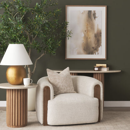 Mercana Kornelia Fabric Barrel Club Chair