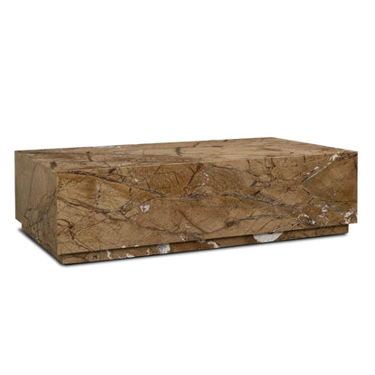 Mercana Matteo Solid Marble Rectangular Coffee Table