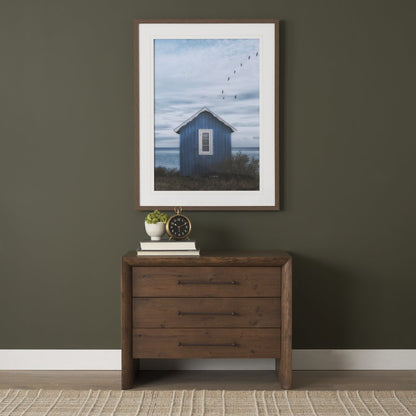 Mercana Belford Three Drawers Wooden Nightstand