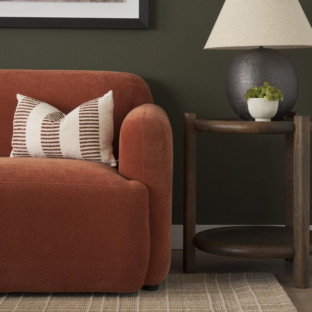 Mercana Saga Textured Fabric Three Seater Sofa