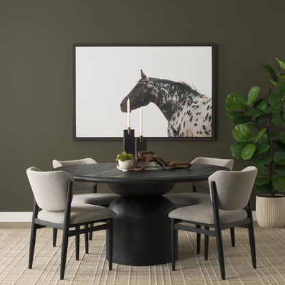 Mercana Atlas 60" Dia Pedestal Base Wooden Dining Table