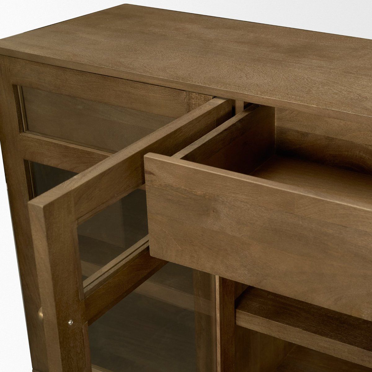 Mercana Suri Three Drawers Wood Sideboard