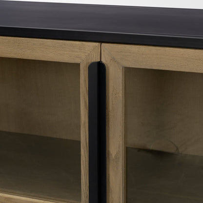 Mercana Sloan Two Doors Wood Accent Cabinet