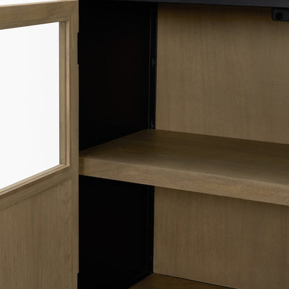 Mercana Sloan Two Doors Wood Accent Cabinet