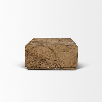 Mercana Matteo Solid Marble Rectangular Coffee Table