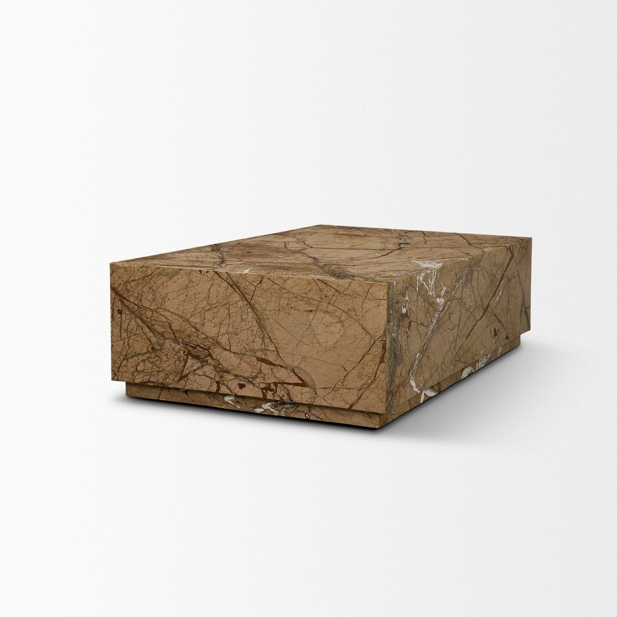 Mercana Matteo Solid Marble Rectangular Coffee Table
