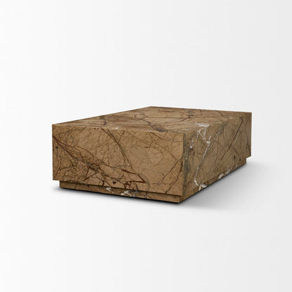 Mercana Matteo Solid Marble Rectangular Coffee Table