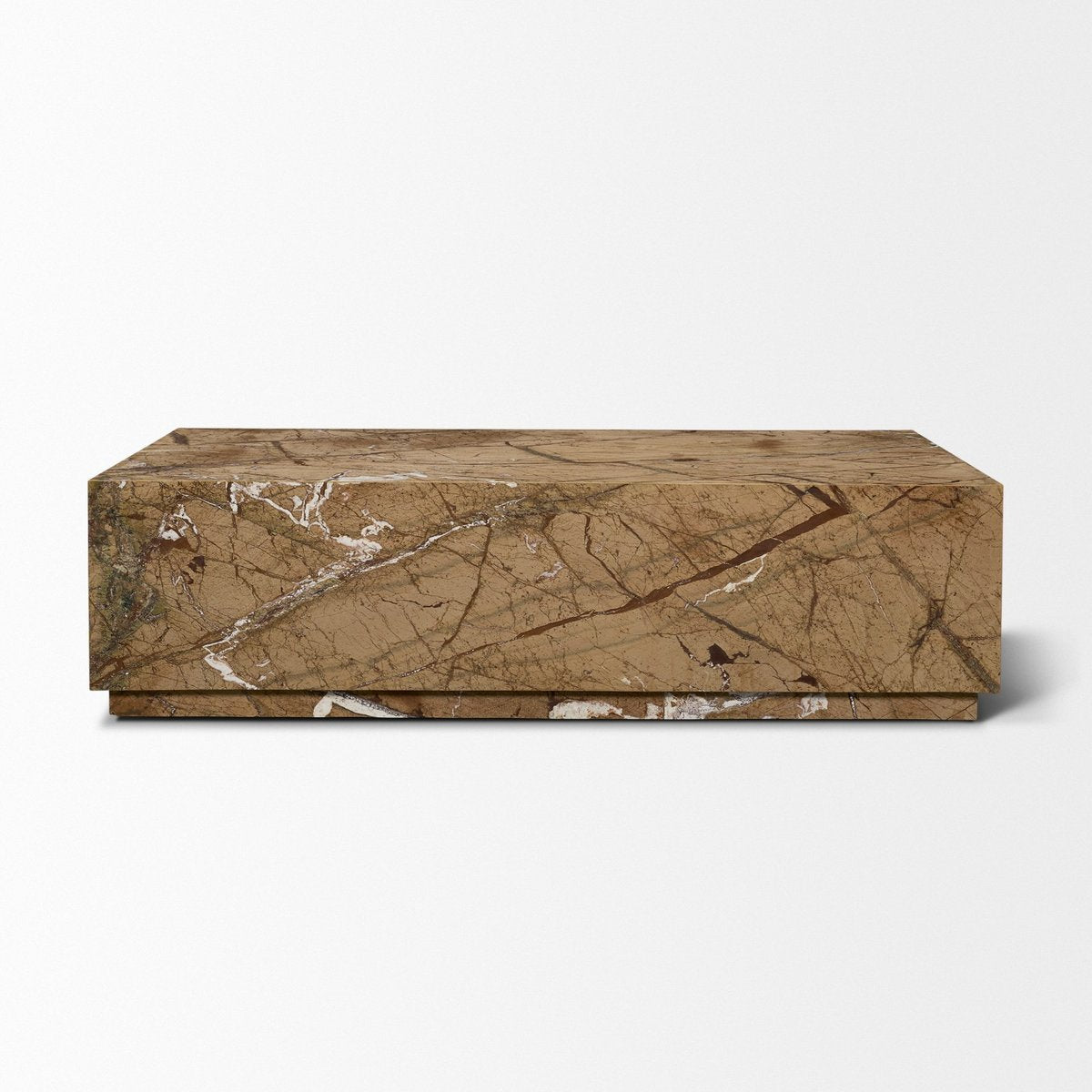 Mercana Matteo Solid Marble Rectangular Coffee Table