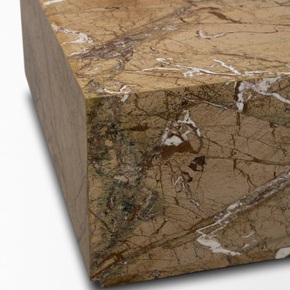 Mercana Matteo Solid Marble Rectangular Coffee Table