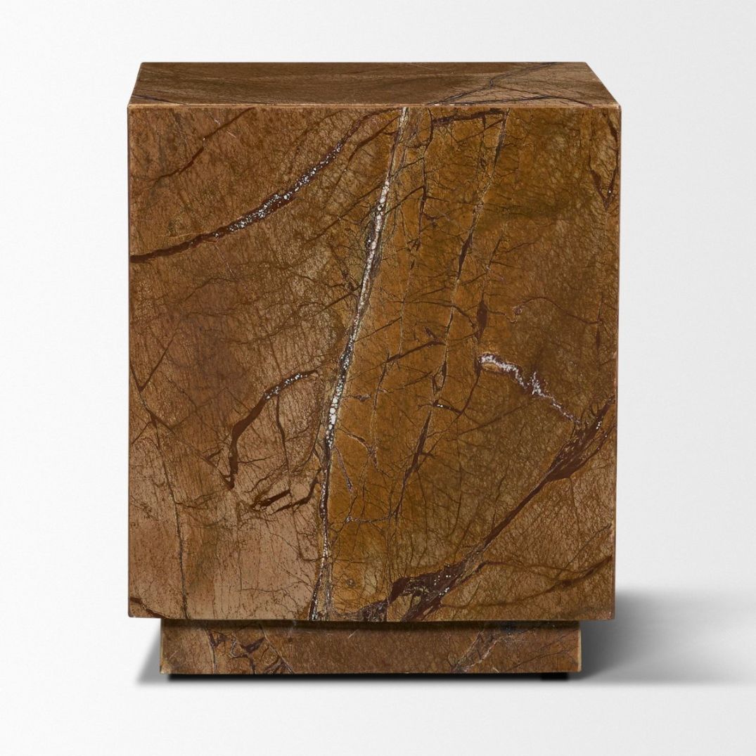 Mercana Matteo Solid Marble Square Side Table