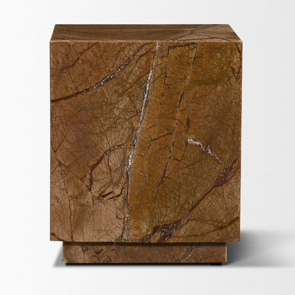Mercana Matteo Solid Marble Square Side Table