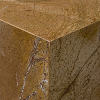 Mercana Matteo Solid Marble Square Side Table