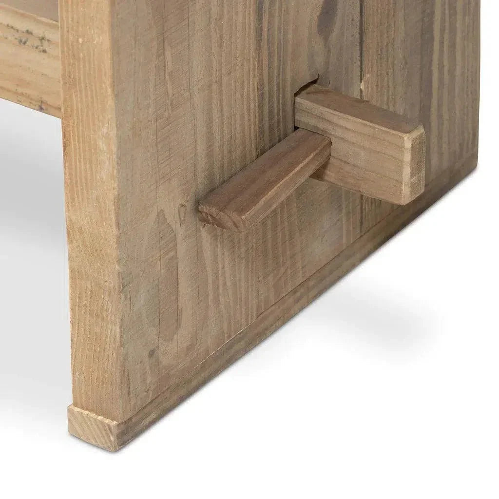 Reclaimed Teak Outdoor High Table Seats 10 -- view 5