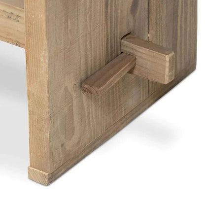 Reclaimed Teak Outdoor High Table Seats 10 -- view 5