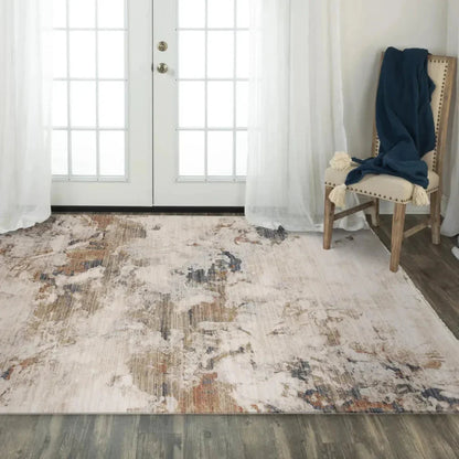 Cyke Abstract Natural Area Rugs For Living Room -- natural
