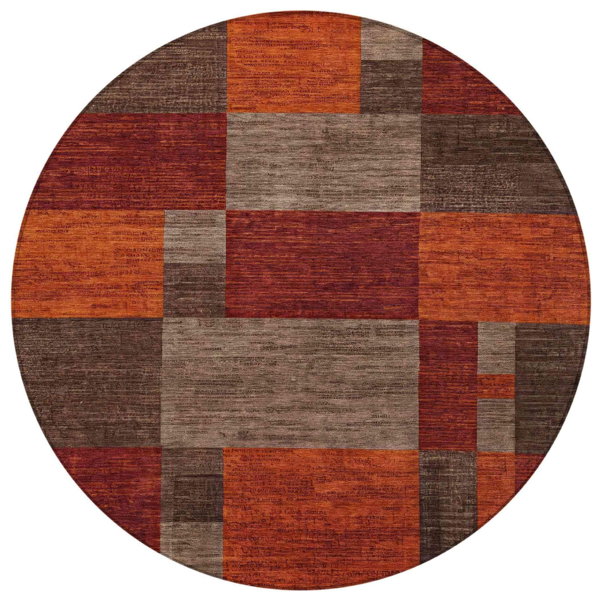 Iriyn Brown Washable Indoor-Outdoor Rug