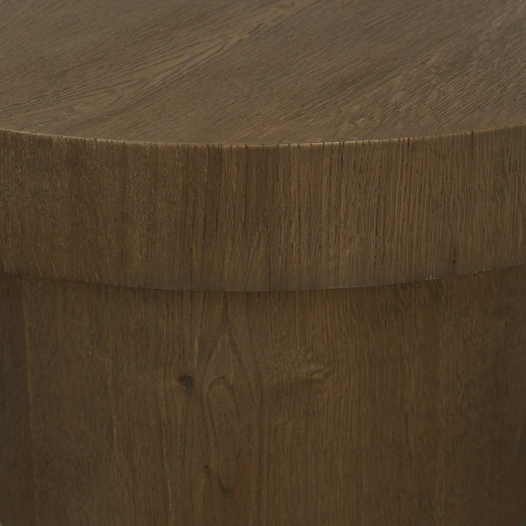 Lyonne 48" Oblong Medium Brown Oak Wood Coffee Table -- Medium Brown