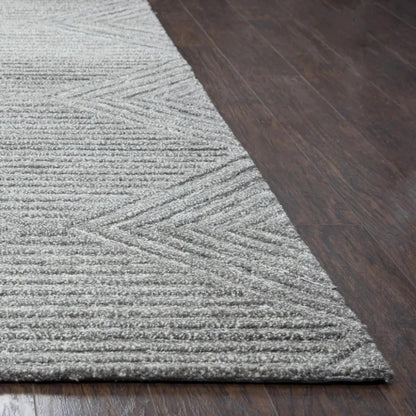 Cito Geometric Gray Large Area Rugs For Living Room -- gray