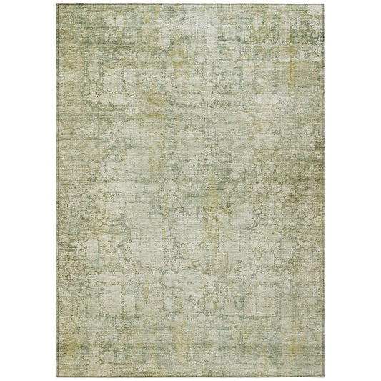 Kaelien Brown Washable Indoor-Outdoor Rug