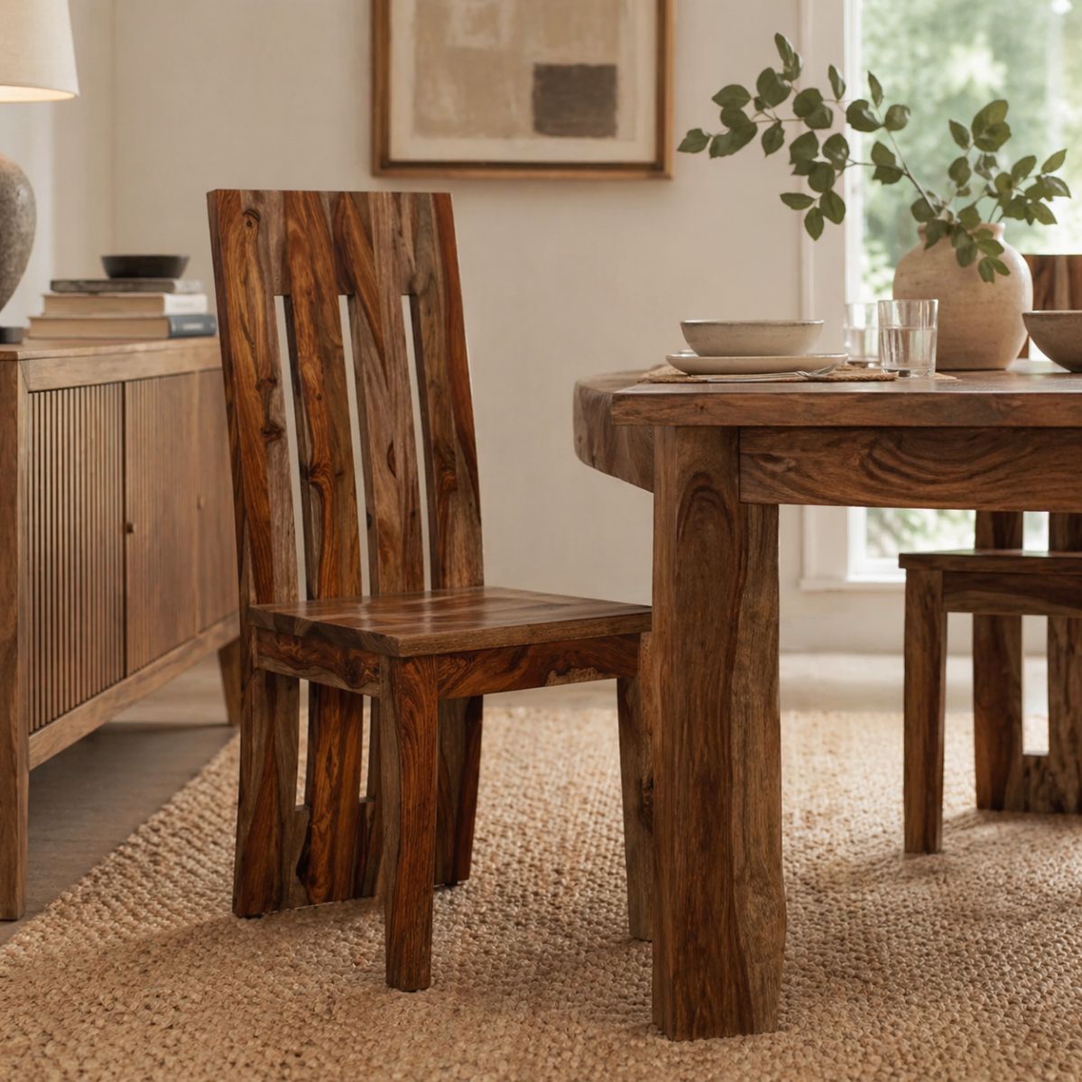 Norwella Wood Brown Dining Chair (Set of 2) -- view 2
