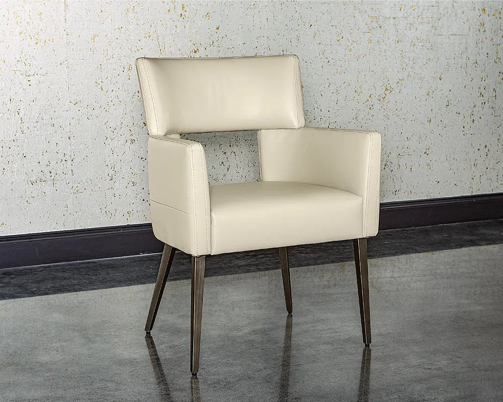 Amerie Leather Upholstered Dining Armchair