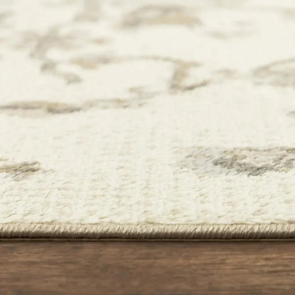 Cony Floral Beige Kitchen Hallway Runner Rug - LOOMLAN - LOOMLAN - Area Rugs