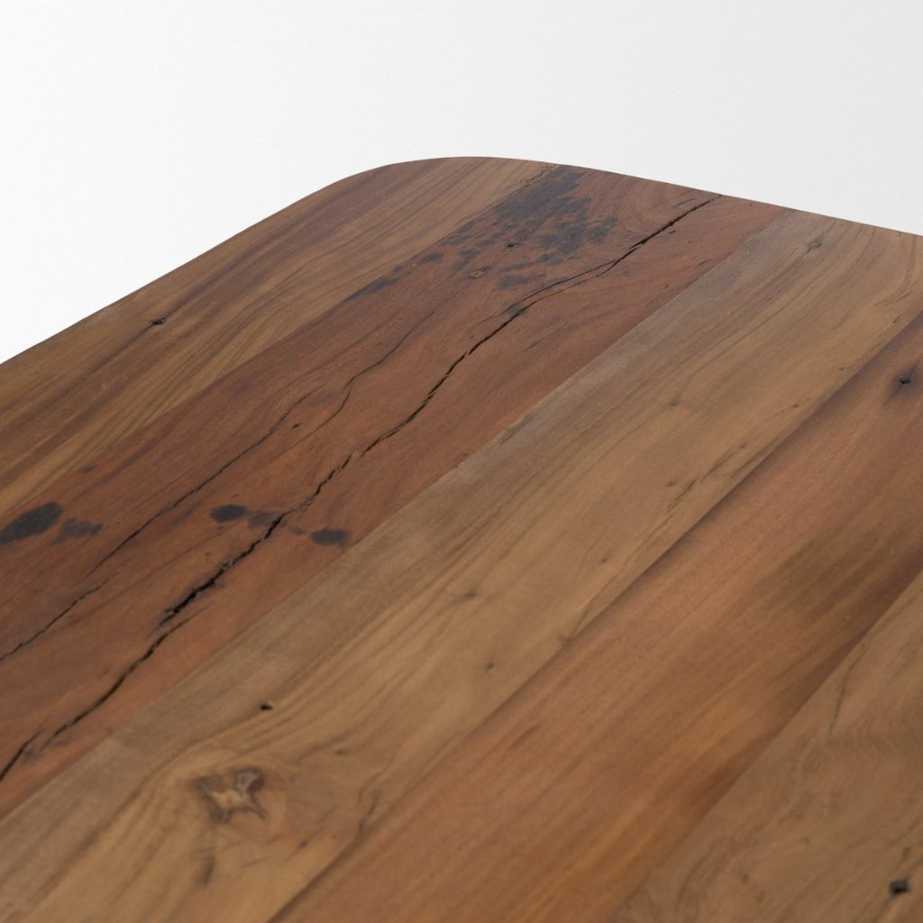 Dunmore 74" Rectangular Solid Wood Open Shelf Coffee Table -- Brown