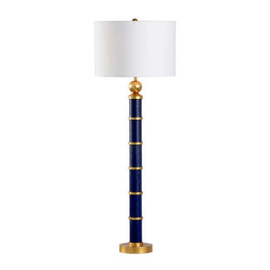 Chelsea House Leather Gold Accents Table Lamp