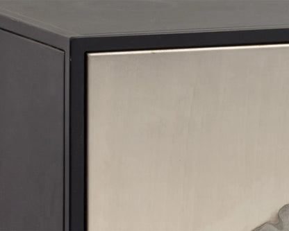 SUNPAN Arlington Black Iron Frame Sideboard