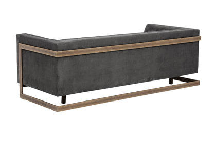 Ekon Fabric Upholstered Streamlined Sofa