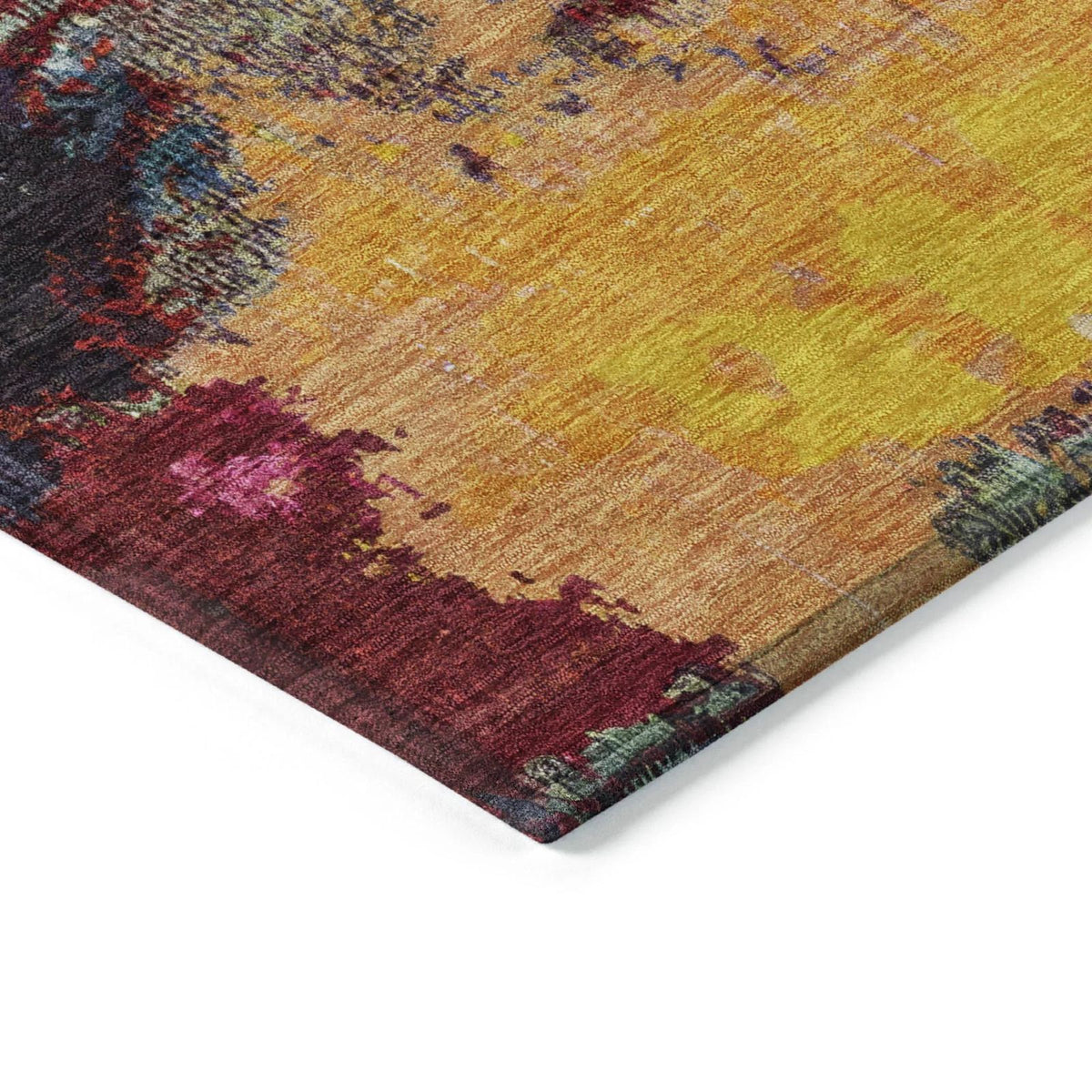 Iriara Red Washable Indoor-Outdoor Rug