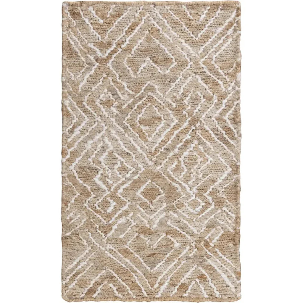 Aric Beige Jute Rug For Living Room