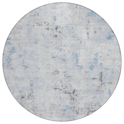 Jaelaris Blue Washable Indoor-Outdoor Rug