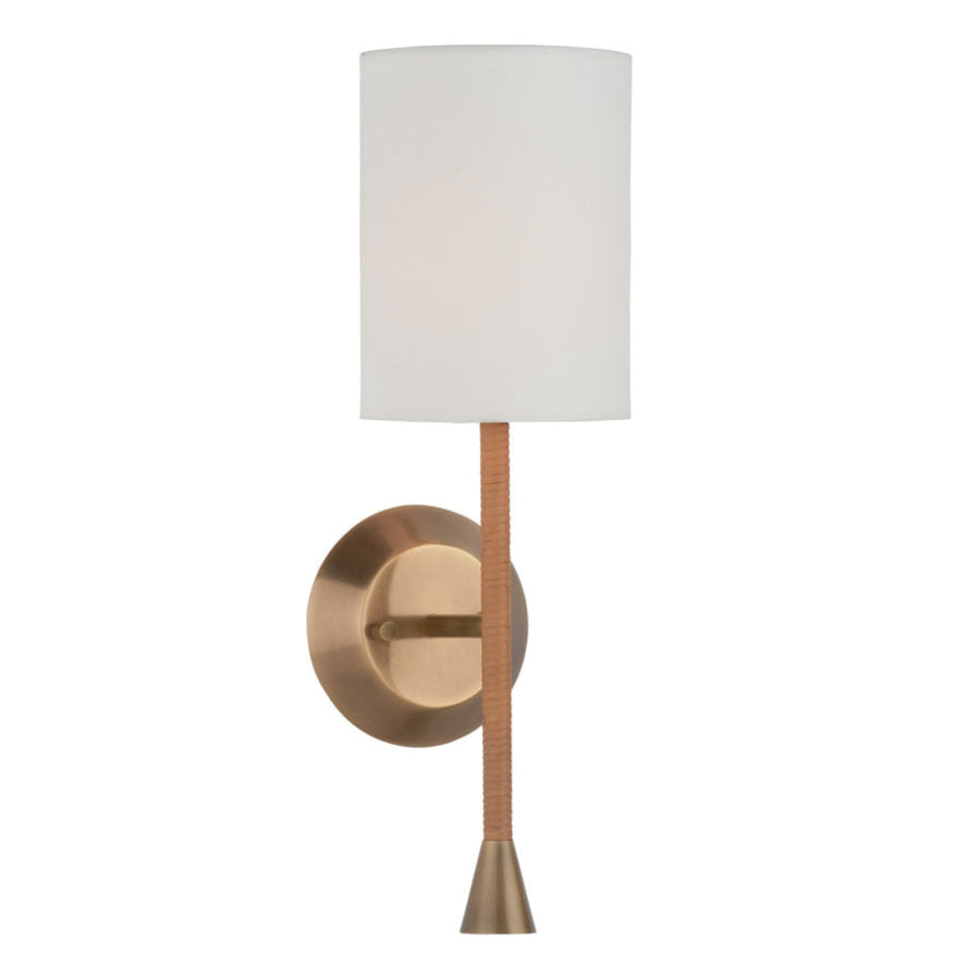 Wildwood Jaxson Wrapped Rattan Arm Wall Sconce
