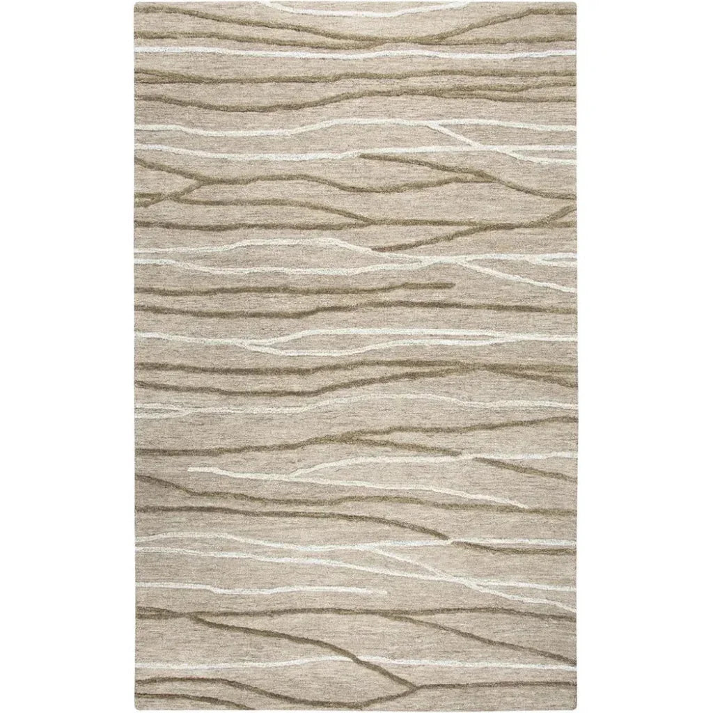 Boot Lines Beige Large Area Rugs For Living Room - LOOMLAN - LOOMLAN - Area Rugs
