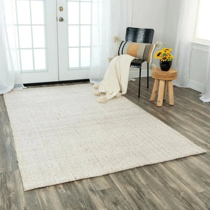 Cobo Basketweave Beige Area Rugs For Living Room -- beige
