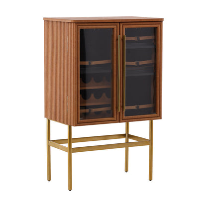 Furniture Classics Caldwell Two Glass Doors Bar Cabinet