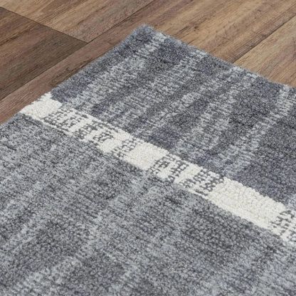 Choa Stripe Charcoal Area Rugs For Living Room -- charcoal