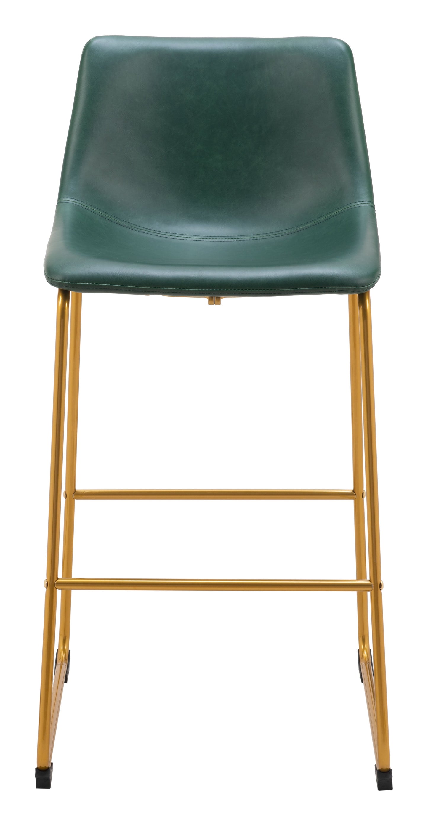 Augusta Leather Upholstered Barstool (Set of 2)