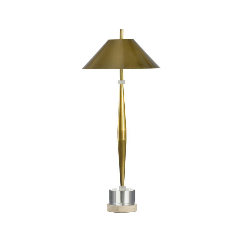 Luxurious Slim Gold Shade Table Lamp
